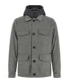 Moorer Wool And Cashmere Blend Jacket In Gray