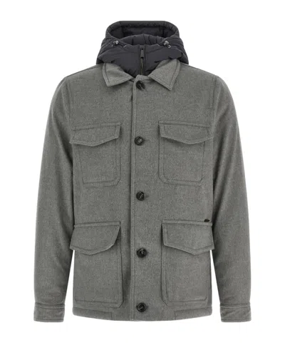 MOORER MOORER MONTI QUILTED HOODED JACKET