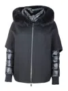 Moorer Wool And Cashmere Jacket In Black