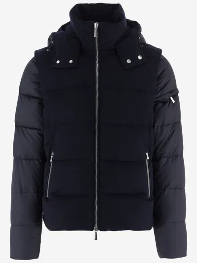 Moorer Wool And Cashmere Jacket In Black