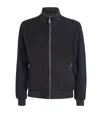 Moorer 'axten' Reversible Bomber Jacket In Blue