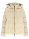 Moorer Wool-shearling 2-in-1 Down Jacket In White