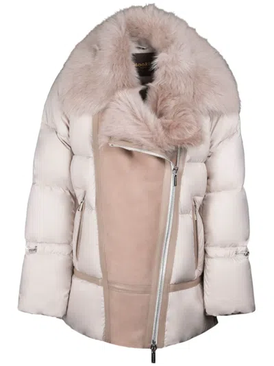 Moorer Yoss-ks3 Puffer Jacket In Neutrals