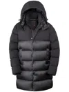 Moorer Yuran-shk Coat In Black