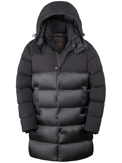 Moorer Yuran-shk Coat In Black