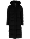 Moorer Dark Blue Puffer Zagara-kn Down Jacket In Black