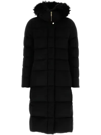 Moorer Dark Blue Puffer Zagara-kn Down Jacket In Black