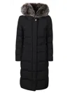 Moorer Dark Blue Puffer Zagara-kn Down Jacket In Nero