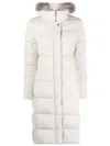 Moorer Zagara Padded Down Feather Jacket In Neutral
