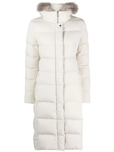MOORER MOORER ZAGARA LONG DOWN JACKET WITH HOOD AND FUR
