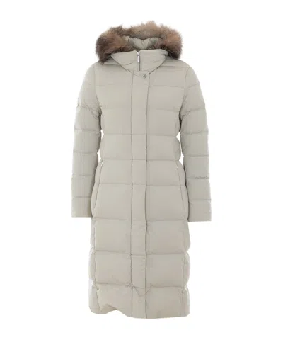 Moorer Zagara Quilted Puffer Coat In Neutral