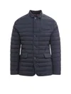 Moorer Zavyer-s3 Classic Fit Padded Jacket In Blue
