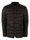 Moorer Zayn Wool-cashmere Blend Two-button Blazer In Brown