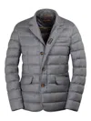 Moorer Zayn-l Padded-design Jacket In Gray