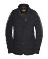 Moorer Zayn Padded Button-front Jacket In Black