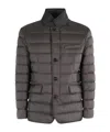 Moorer Zayn Quilted Button-fastening Jacket In Black