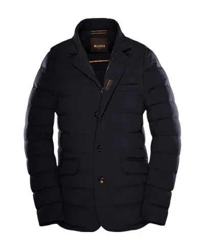 Moorer Zayn Padded Button-front Jacket In Black