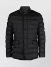 Moorer Zayn Padded Wool Jacket In Black