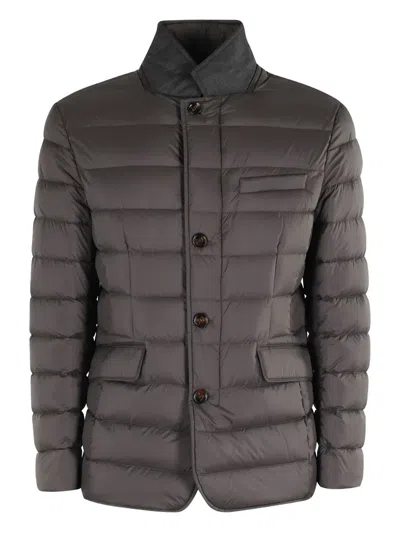 MOORER ZAYN QUILTED BUTTON-FASTENING JACKET