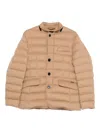 Moorer Zayn Quilted Puffer Jacket In Brown