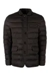 Moorer Zayn Wool-cashmere Blend Two-button Blazer In Brown