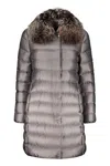 Moorer Zip And Snap Button Fastening Down Jacket