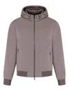Moorer Dennys Beige/grey Jacket In Brown