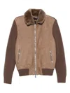 Moorer Zip Jacket In Brown