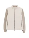 Moorer Zip Jacket In Neutral