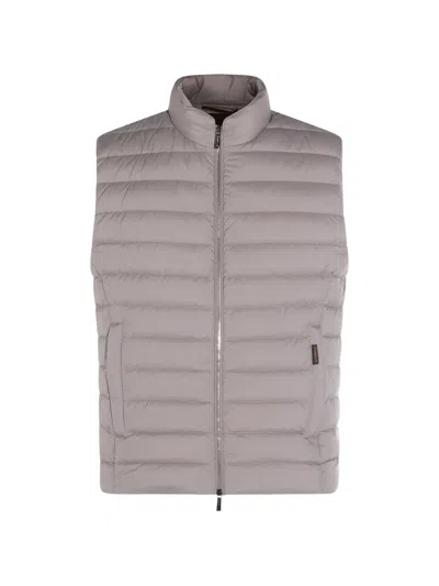 Moorer Calaf-s3 Down Vest In Gray