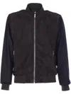Moorer Right-collar Casual Jacket In Blue