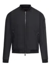 Moorer Zip-up Bomber Jacket In Negro