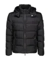 Moorer Zip-up Puffer Jacket In Black