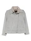 Moorer Zip-up Wool Jacket In Gray