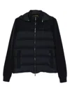 Moorer Zipped Padded Jacket In Blue