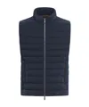 Moorer Calaf Quilted Padded Vest In Black