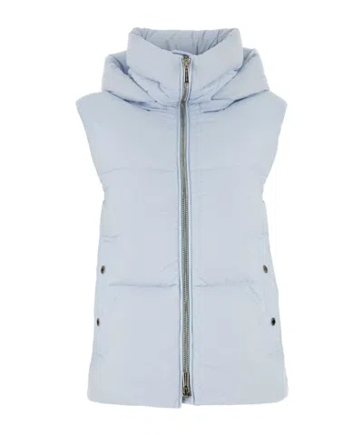 Moorer Zippered Vest In Blue