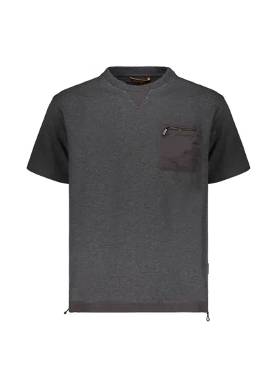 Moorer Zip-pocket T-shirt In Gray