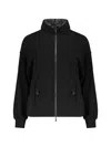 Moorer Zip-up Drawstring Jacket In Blue