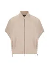 Moorer Zip-up Jacket In Metallic