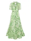 Moos Studio Botanica Maxi Dress In Green