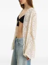Moos Studio Flared-sleeve Cardigan In Neutral