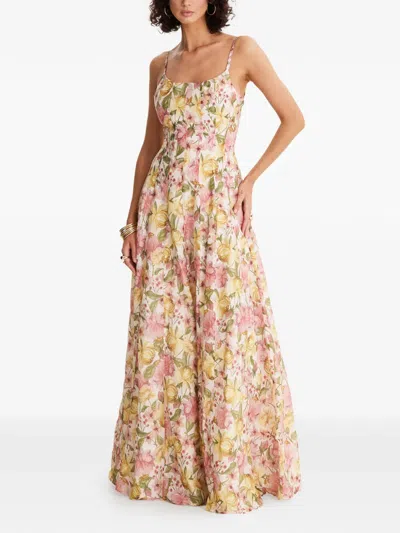 Moos Studio Flora Reverie Floral-print Maxi Dress In Multi