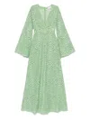 Moos Studio Lace Maxi Dress In Green