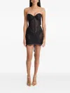 Moos Studio Noir Spell Lace Mini Dress In Black