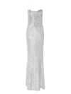 Moos Studio Pisces Moon Maxi Dress In Silver