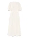 Moos Studio Puff Majesty Maxi Dress In Neutrals