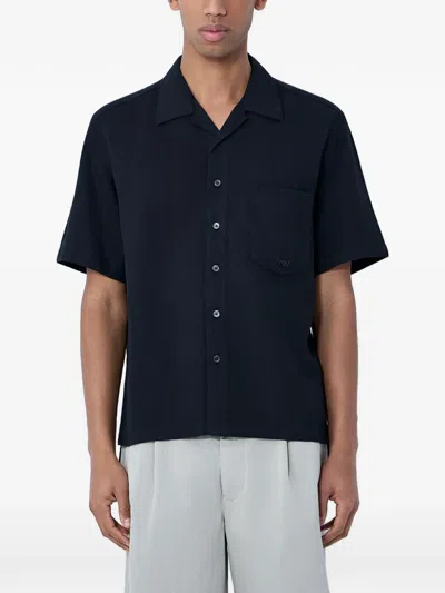 Moos Studio Short-sleeve Shirt In Blue