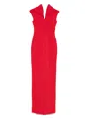 Moos Studio Sleeveless Maxi Dress In Red