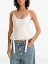 Moos Studio Strapless Top In White